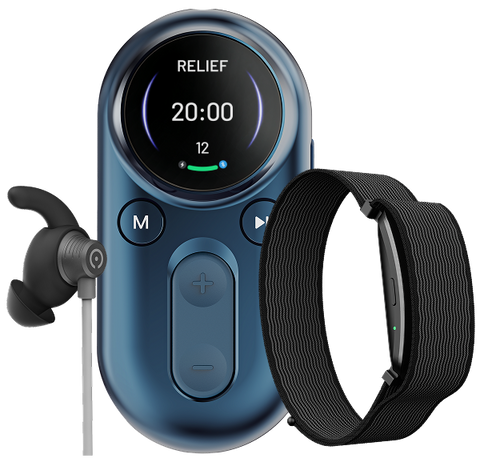 Blaues ZenoWell Luna Plus Set mit Zenoband Mobi
